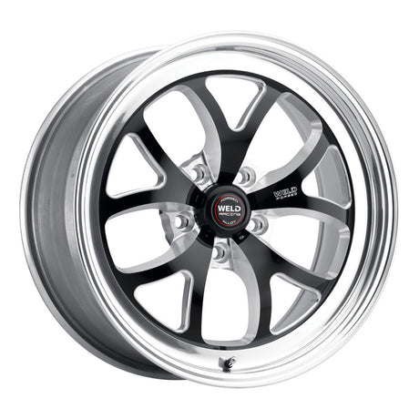 Roue noire Weld S76 15 x 8,33 / 5 x 4,75 BP / 5,5 po BS (plaquette basse) - Sans verrou de talon