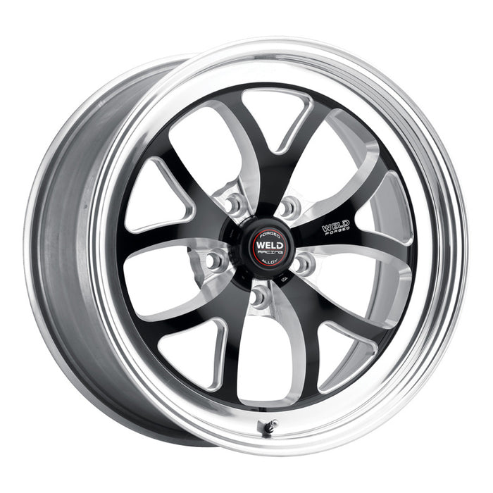 Roue noire Weld S76 17x10 / 5x4,5 BP / 7,9 po BS (plaquette basse) - Sans verrou de talon