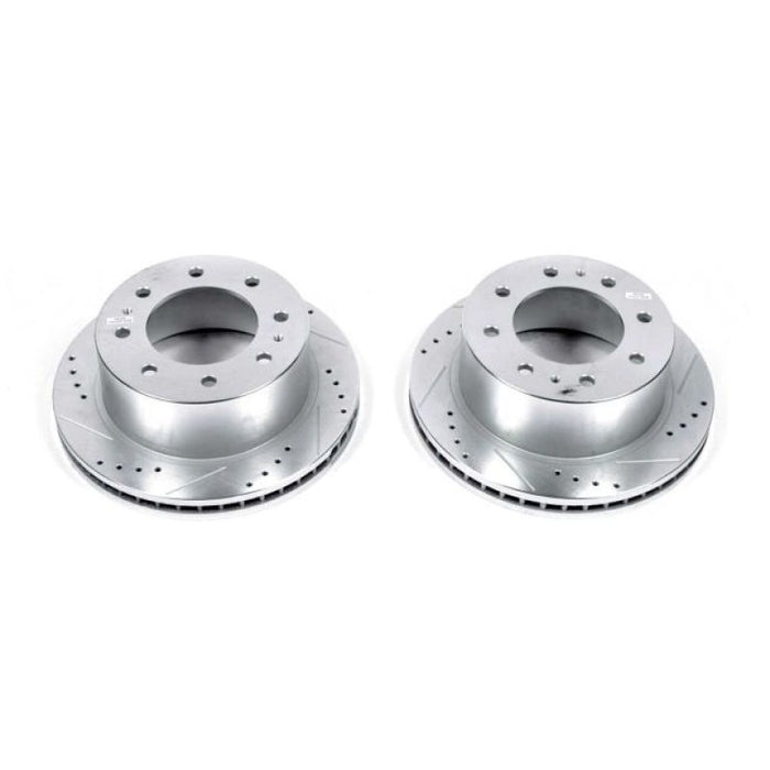 Rotor arrière percé et fendu Power Stop 11-20 GMC Sierra 3500 HD - Paire