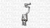 Corsa 06-10 Volkswagen GLI Mk5 Black Touring 3.0in Cat-Back Single Rear Exitn Black Pro-Series