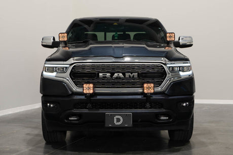 Kit d'éclairage à LED pour pare-chocs SS5 de Diode Dynamics pour Ram 2019 à aujourd'hui - Jaune Pro Driving