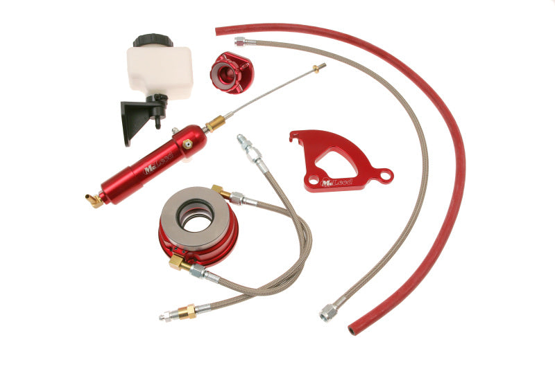 Kit hydraulique McLeod Mustang 1979-04 avec conduite de 24 pouces et déconnexions Qwik