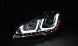 Phares de projecteur ANZO 2010-2014 Subaru Outback avec barre en U noire