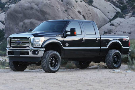 Système de base Fabtech 08-16 Ford F250/F350 4WD 4 pouces avec amortisseurs de performance