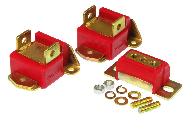 Kit de montage de moteur et de transmission Prothane GM - Rouge