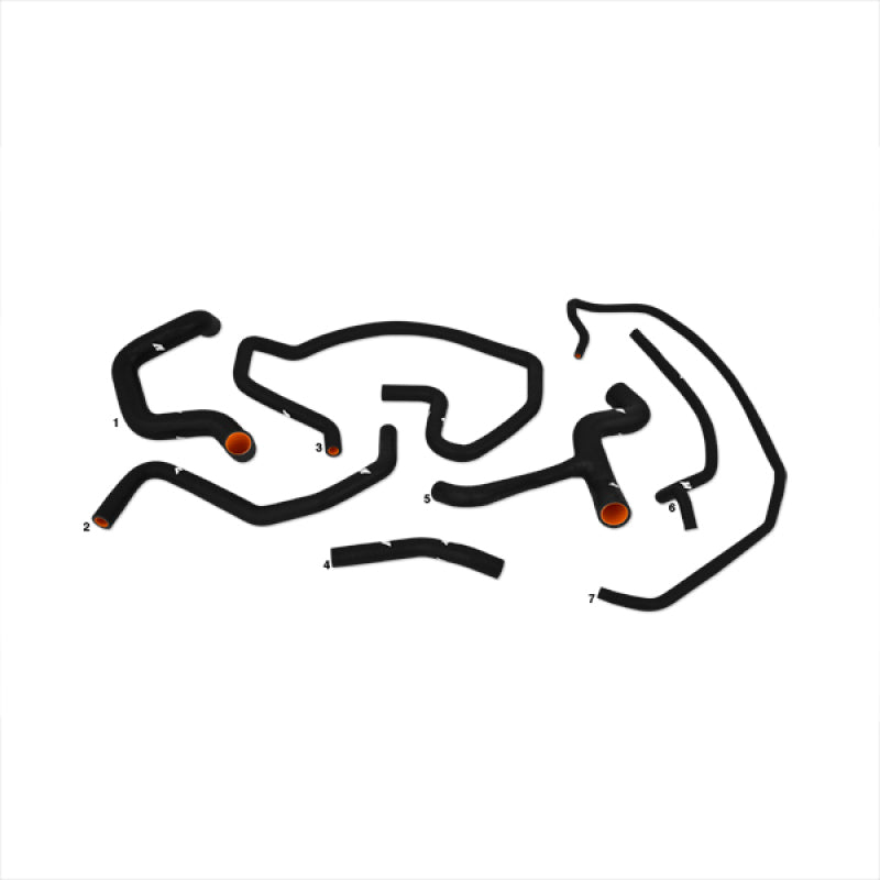 Kit de durites en silicone noir Mishimoto pour Ford Focus SVT 02-04
