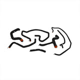 Kit de durites en silicone noir Mishimoto pour Ford Focus SVT 02-04