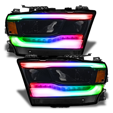 Oracle 19-21 RAM 1500 RGB+W Headlight DRL Kit Reflector LED - w/ BC1 Controller