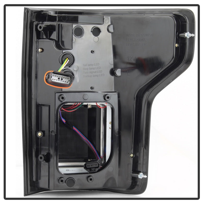 Barre lumineuse LED Spyder 15-18 pour Ford F-150 (avec angle mort) - Noir (ALT-YD-FF15015BS-LBLED-BK)