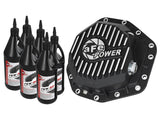 Couvercle de différentiel arrière aFe Power Pro Series noir avec ailettes usinées pour camions diesel Ford 17-19 V8-6,7 L