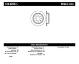 StopTech Acura & Honda Civic/Del Sol Drilled Left Rear Rotor