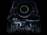 AWE Tuning 2021+ Ford Bronco 0FG Échappement arrière simple avec embout noir diamant et protection de bas de caisse