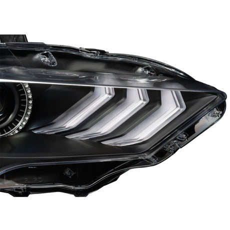 Phares à DEL Dynamic ColorSHIFT pour Ford Mustang 18-23 d'Oracle Lighting - Série noire VOIR LA GARANTIE