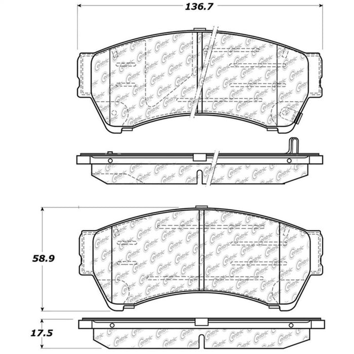 Plaquettes de frein avant StopTech Street Touring 06-10 Ford Fusion / 07-10 Lincoln MKZ