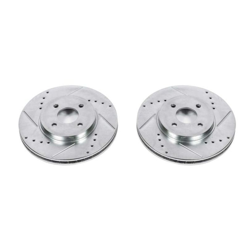 Disques de frein avant Power Stop 02-04 Ford Focus Evolution percés et fendus - Paire