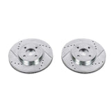 Disques de frein avant Power Stop 02-04 Ford Focus Evolution percés et fendus - Paire