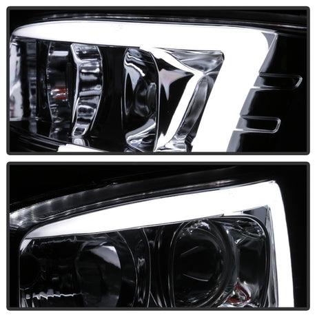 Phares de projecteur Spyder GMC Sierra 1500/2500/3500 99-06 V2 - DRL - Chrome PRO-YD-CDE00V2-LB-C