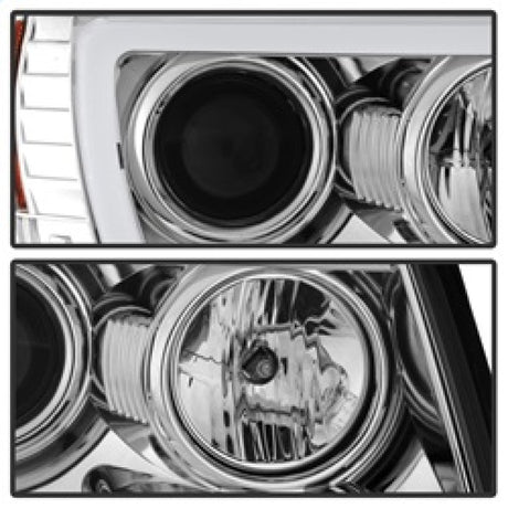 Phares de projecteur Spyder Toyota Tacoma 05-11 - Barre lumineuse DRL - Chrome PRO-YD-TT05V2-LB-C