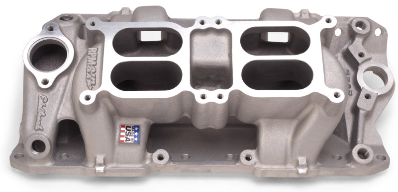 Entrefer double quadruple RPM Edelbrock Performer pour les petits blocs Chevy