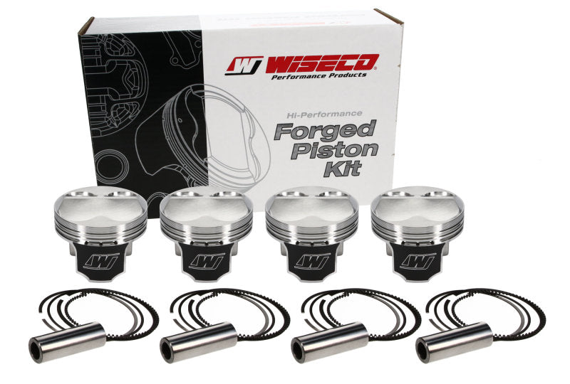 Kit de stock de pistons Wiseco Honda 4v DOME + 6,5 cc STRUTTED 89 MM