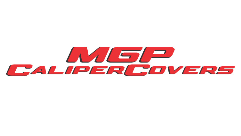 MGP 4 Caliper Covers Engraved F & R 100 Anniversary Red Finish Silver Char 2019 Chevrolet Equinox