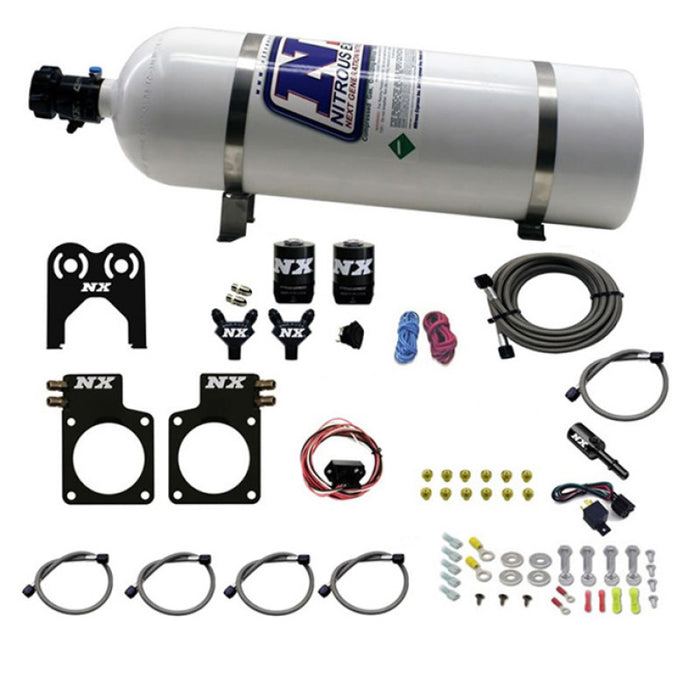 Kit de plaque d'azote Nitrous Express pour Nissan GT-R (35-300 CV) avec bouteille de 15 lb