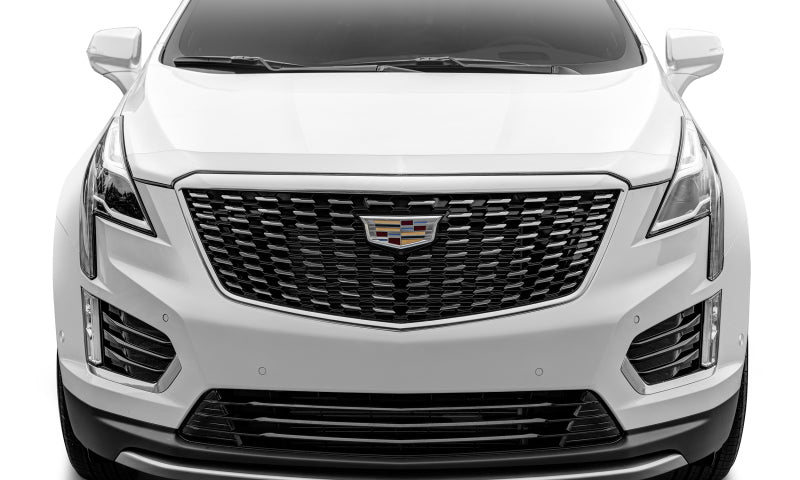 AVS 17-18 Cadillac XT5 Aeroskin Low Profile Hood Shield - Chrome