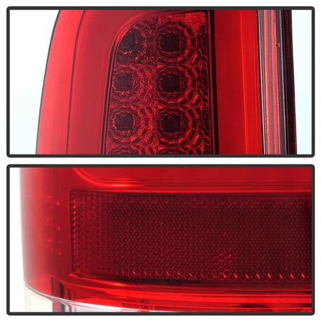 Feux arrière à LED Spyder 97-03 Ford F150 Stylsd. F250 V3 - Rouge/Clr ALT-YD-FF15097V3-LBLED-RC