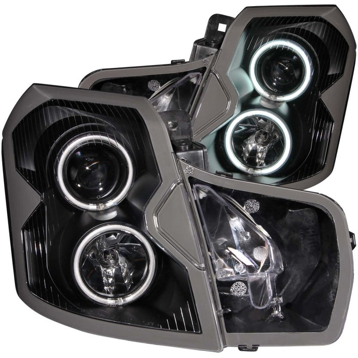 Phares de projecteur ANZO 2003-2007 Cadillac Cts avec halo noir (CCFL)