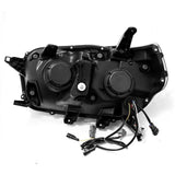 Phares à LED AlphaRex 10-13 Toyota 4Runner LUXX Projecteur Style Plank Alpha Noir avec signal Seq/DRL