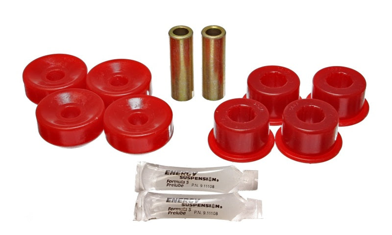 Ensemble de bagues supérieures et inférieures pour amortisseur arrière Energy Suspension 92-01 Prelude Red