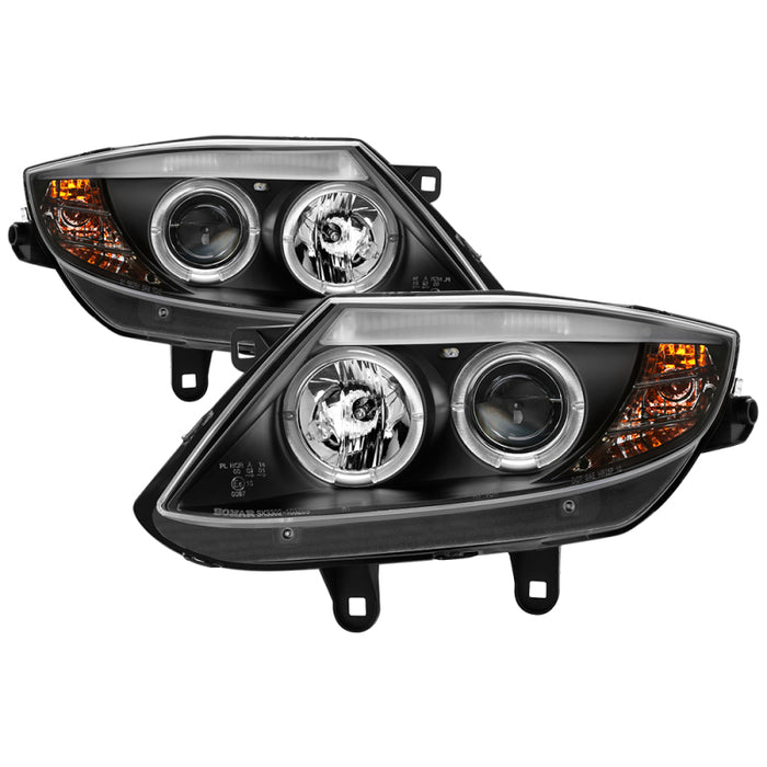 Phares de projecteur Spyder BMW Z4 03-08 Modèle Xénon/HID uniquement - Halo LED noir PRO-YD-BMWZ403-HID-BK