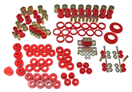 Ensemble de bagues de suspension Hyper-flex Master 66-72 Chevelle Red Energy Suspension