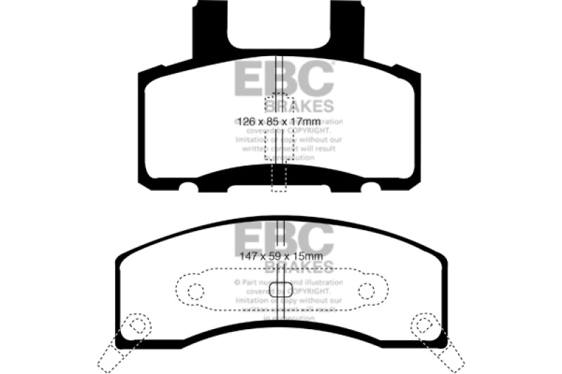 Plaquettes de frein avant EBC Ultimax2 pour Chevrolet C20 90-93 8600 LB