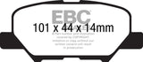 Plaquettes de frein arrière extra-robustes EBC 13+ pour Mitsubishi Outlander 2.4 FWD
