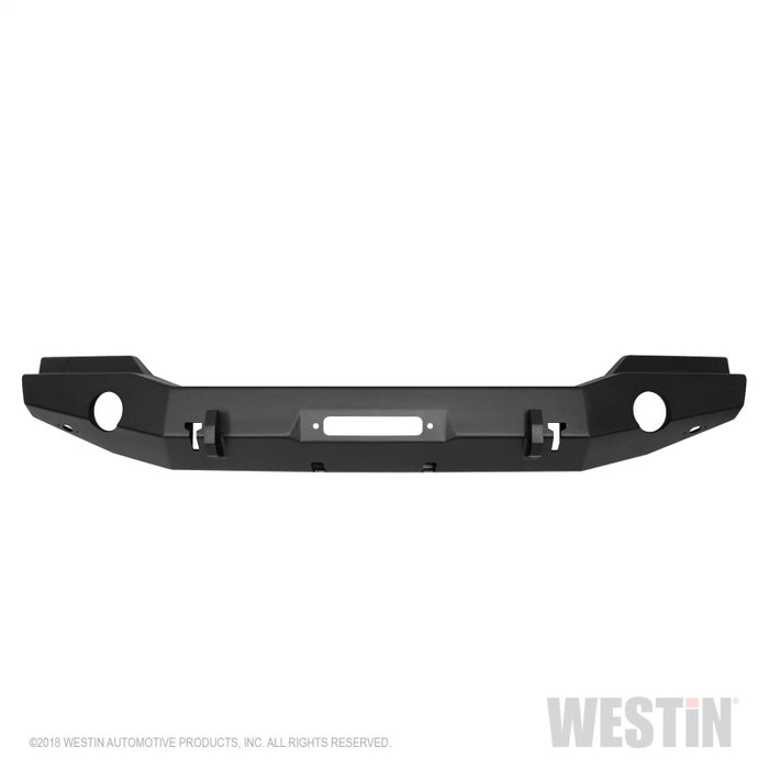 Pare-chocs avant pleine largeur Westin 07-18 Jeep Wrangler JK WJ2 - Tex. Blk