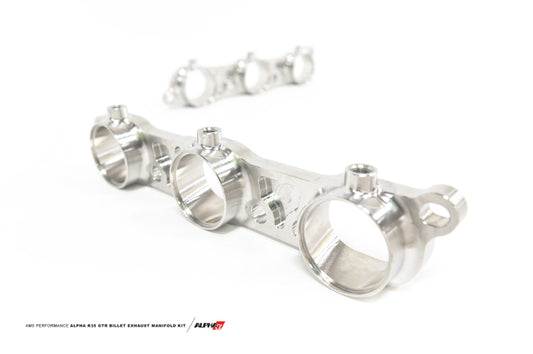 AMS Performance 2009+ Nissan R35 GT-R Billet Exhaust Manifold Flange Kit