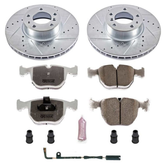 Power Stop 97-00 BMW 540i Front Z26 Street Warrior Brake Kit