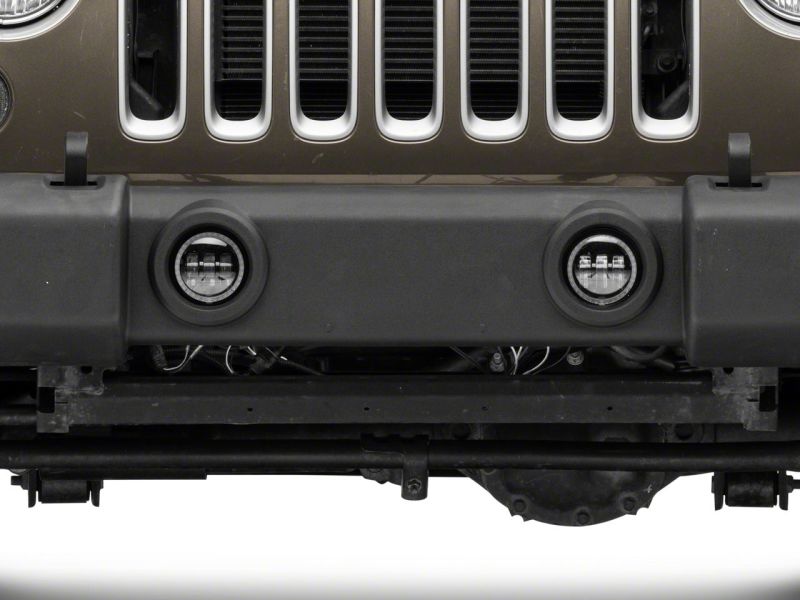 Phares antibrouillard à DEL Raxiom 07-18 Jeep Wrangler JK Axial Series 4 pouces avec halo