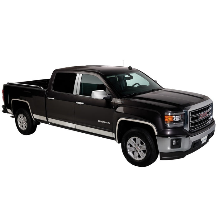 Putco 14-18 GMC Sierra LD - Double Cab - Lit de 6,5 po - 10 panneaux de bas de caisse en acier inoxydable