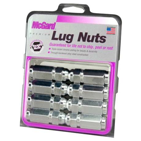 Écrou de roue hexagonal McGard (siège conique / duplex) 9/16-18 / 7/8 Hex / 2,5 po de longueur (paquet de 8) - Chrome