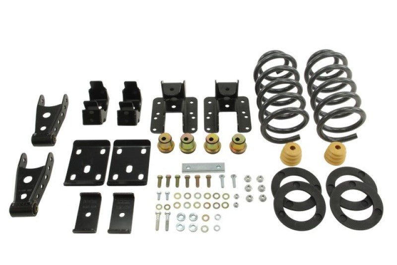 KIT D'ABAISSEMENT Belltech 2014 Silverado/Sierra Std Cab 2WD 1 po ou 2 po à l'avant/4 po à l'arrière sans amortisseurs