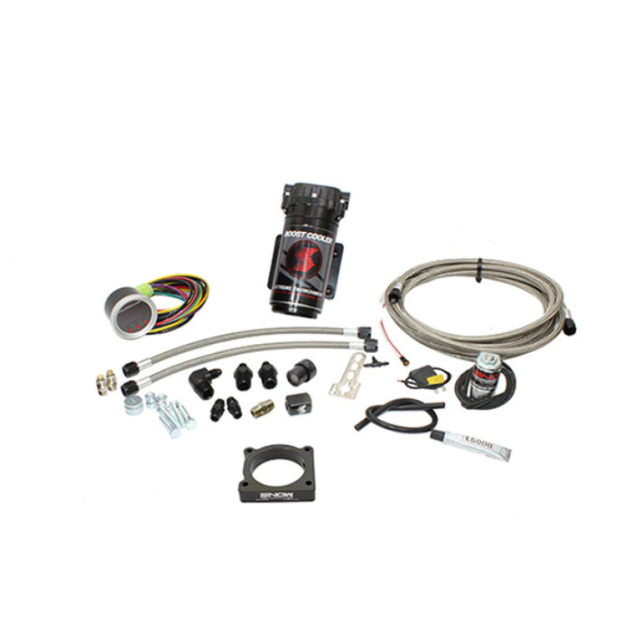 Kit d'injection d'eau de refroidissement Boost Snow Performance 08-15 Evo Stg 2 (ligne tressée SS/raccords 4AN) sans réservoir