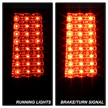 Feux arrière à LED Spyder Jeep Grand Cherokee 07-10 Noir ALT-YD-JGC07-LED-BK