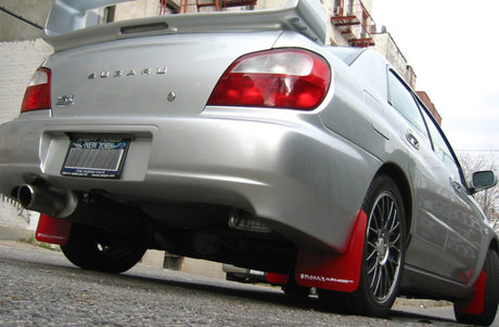Rally Armor 02-07 Subaru WRX/STI/RS/2.5i (Wagons Req. Mod.) Garde-boue rouge UR avec logo blanc