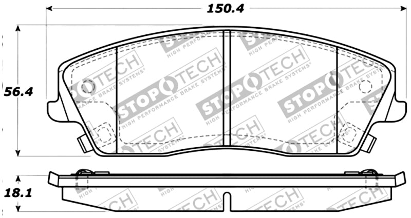 Plaquettes de frein StopTech Performance