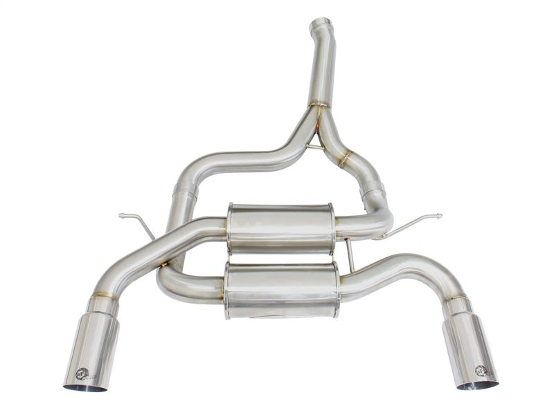 aFe MACHForce XP SS-304 Polish Tip 2.5in Dia Axle Back Exhaust 12-15 BMW 335i (F30) 3.0L (t)