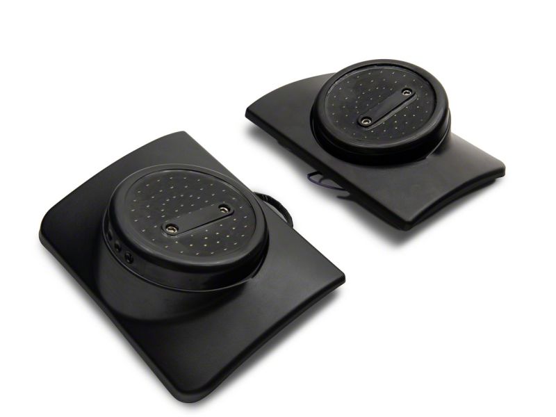 Feux arrière à LED Raxiom 07-18 Jeep Wrangler JK Axial Series Halo - Boîtier noir (lentille transparente)