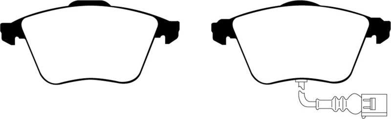 Plaquettes de frein avant EBC 07-10 Audi TT Quattro 3.2 Yellowstuff