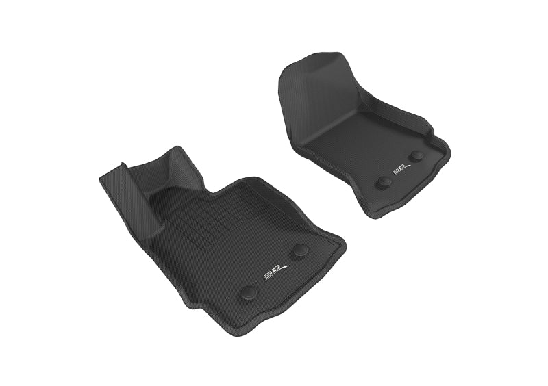 Tapis de sol 3D MAXpider pour Chevrolet Corvette Kagu 2015-2019, 1ère rangée - Noir